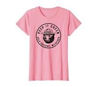 Keep It Green! Help Prevent Wildfires Vintage Smokey Bear T-Shirt, Femme, Rose, M