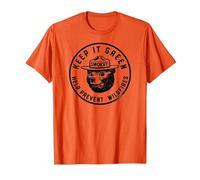 Keep It Green! Help Prevent Wildfires Vintage Smokey Bear T-Shirt, Homme, Orange, S
