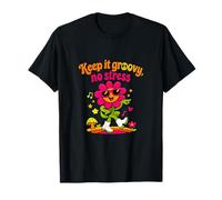 Keep it Groovy No Stress Retro Flower Chill Vibes T-Shirt