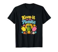 Keep it on The Paddle Retro Pickleball Flower Power T-Shirt