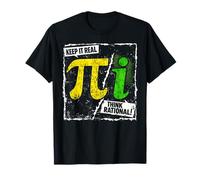 Keep It Real Think Rational Pi Graphique mathématique T-Shirt