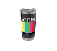 Keep It Reel Rédacteur de cinématographe amusant Gobelet isotherme en acier inoxydable double paroi