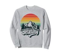 Keep It Simple and Go Randonnée Montagnes Rétro Vintage Randonnée Sweatshirt