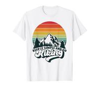 Keep It Simple and Go Randonnée Montagnes Rétro Vintage Randonnée T-Shirt