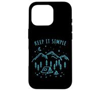 Keep It Simple Feu de Camp Amoureux de la Nature Tente Coque pour iPhone 16 Pro