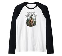 Keep It Squatchy Bigfoot Sasquatch Forest Cryptozoology Manche Raglan