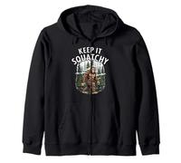 Keep It Squatchy Bigfoot Sasquatch Forest Cryptozoology Sweat à Capuche
