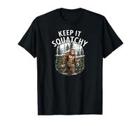 Keep It Squatchy Bigfoot Sasquatch Forest Cryptozoology T-Shirt