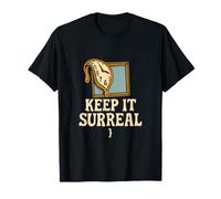 Keep It Surreal Melting Clock Artist Humour Graphic T-Shirt