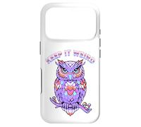 Keep It Weird Owl Coque pour iPhone 17 Pro