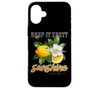 Keep It Zesty Sunshine Club Citronnier Coque pour iPhone 16 Plus