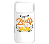 Keep It Zesty Sunshine Club Citrons Blooms Coque pour iPhone 17 Pro Max