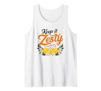 Keep It Zesty Sunshine Club Citrons Blooms Débardeur