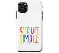 Keep Life Simple, Live Simply, Simplify Lifestyle, Citation Coque pour iPhone 11 Pro Max
