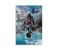 KEEP MARY Assassin's Creed Edward Kenway Poster Peinture décorative sur toile Art mural pour salon, chambre à coucher, 30 x 45 cm
