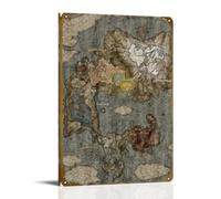 KEEP MARY ELDEN RING Map (2) Poster Peinture décorative sur toile Art mural pour salon, chambre à coucher, 40 x 60 cm