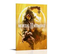 KEEP MARY Mortal Kombat Lot de 11 posters Peinture décorative sur toile Art mural pour salon, chambre à coucher, 20 x 30 cm