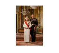 KEEP MARY Queen Elizabeth And Prince Philip Poster décoratif sur toile Art mural pour salon, chambre à coucher, 30 x 45 cm