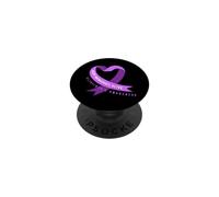 Keep Memories Alive Ruban Cœur Alzheimer PopSockets PopGrip Adhésif