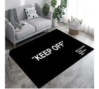 Keep Off Carpet Noir Tapis Personnalisé Chambre Personnalisé Rug Garçon Chambre Décor Rug Cool Blanc Rug Cadeau pour Elle Rug Salon 140X200cm