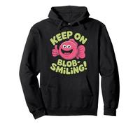 Keep on Blob-Smiling! Joli Motif Poisson Rose Sweat à Capuche