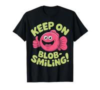 Keep on Blob-Smiling! Joli Motif Poisson Rose T-Shirt