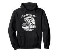 Keep on Truck Big Rig USA Patriotique Cartoon Sweat à Capuche