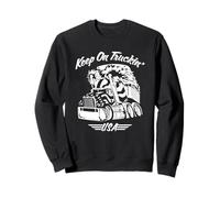 Keep on Truck Big Rig USA Patriotique Cartoon Sweatshirt
