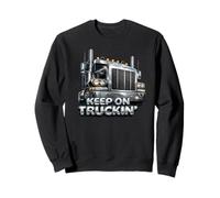 Keep on Truckin Chauffeur de Semi-remorque Big Rig Vintage Sweatshirt