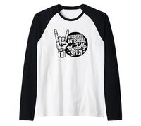 Keep on Truckin' Retro Music Vibe Manche Raglan