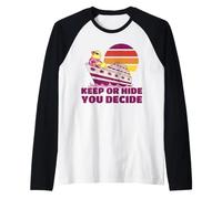 Keep Or Hide Duck Cruise Chasse en Caoutchouc pour Hommes, Femmes, Enfants Manche Raglan