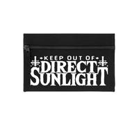 Keep Out Of Direct Sunlight Trousse noire