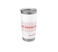 Keep Stacking Sats Satoshis Bitcoin - Merci pour vos achats Gobelet isotherme en acier inoxydable double paroi