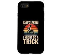 Keep Staring I Might Do A Trick Humour en Fauteuil Roulant Coque pour iPhone SE (2020) / 7/8
