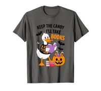 Keep The Candy I'll Take Books Squelette de Canard T-Shirt
