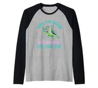 Keep The Sea sans Plastique Save The Planet Environment Ocean Manche Raglan
