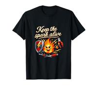 Keep The Spark Alive Electrician Power Humour Graphic T-Shirt