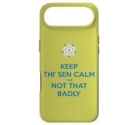 Keep Thi Sen Calm Tha Not That Badly Yorkshire Dialect Bleu Coque pour iPhone Air