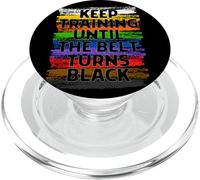 Keep Training Until Belt Turns Black Karaté Taekwondo PopSockets PopGrip pour MagSafe