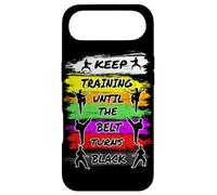 Keep Training Until The Belt Turns Black Retro Karate Coque pour iPhone Air