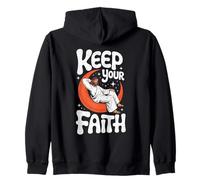 Keep Your Faith Jesus - Citation chrétienne Vintage Sweat à Capuche