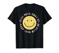 Keep Your Head Up Happy Face - Style rétro T-Shirt