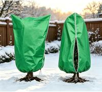 KEEPAA Housse Protection Hivernale Plantes 2 Pièces 120x180 cm Vert | Voile non tissé cordon serrage réutilisable pots extérieurs olivier palmier -15°C respirant imperméable