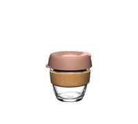 KeepCup Brew Cork - Tasse à café réutilisable en verre trempé et liège naturel, S 227 ml - Frappe
