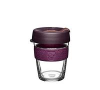 KeepCup Brew - Tasse à café réutilisable en verre trempé et bec anti-éclaboussures, taille M, 340 ml, aulne