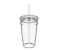 KeepCup Cold Cup Gobelet caf glac transparent avec couvercle et paille 454 ml