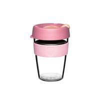 KeepCup Tasse à café originale en plastique léger réutilisable avec couvercle anti-éclaboussures - 340 ml - Pêches