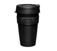 KeepCup Tasse à café originale légère et réutilisable avec couvercle anti-éclaboussures - 454 ml - Noir