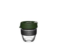 KeepCup Tasse à café réutilisable en verre trempé et couvercle anti-éclaboussures, petite taille 227 ml, pin