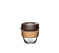 KeepCup Tasse à café réutilisable en Verre trempé et liège Naturel, S 227 ML, Amande